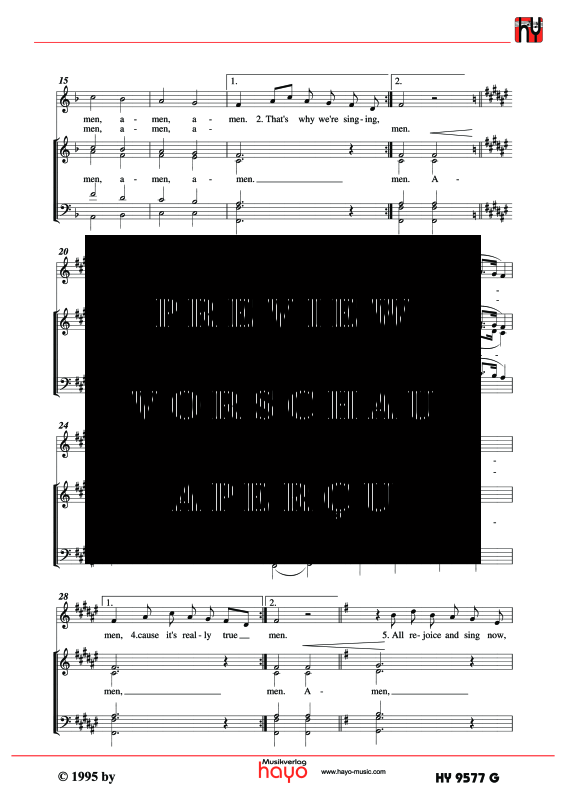 gallery: Amen, , (Gemischter Chor und Vorsänger)