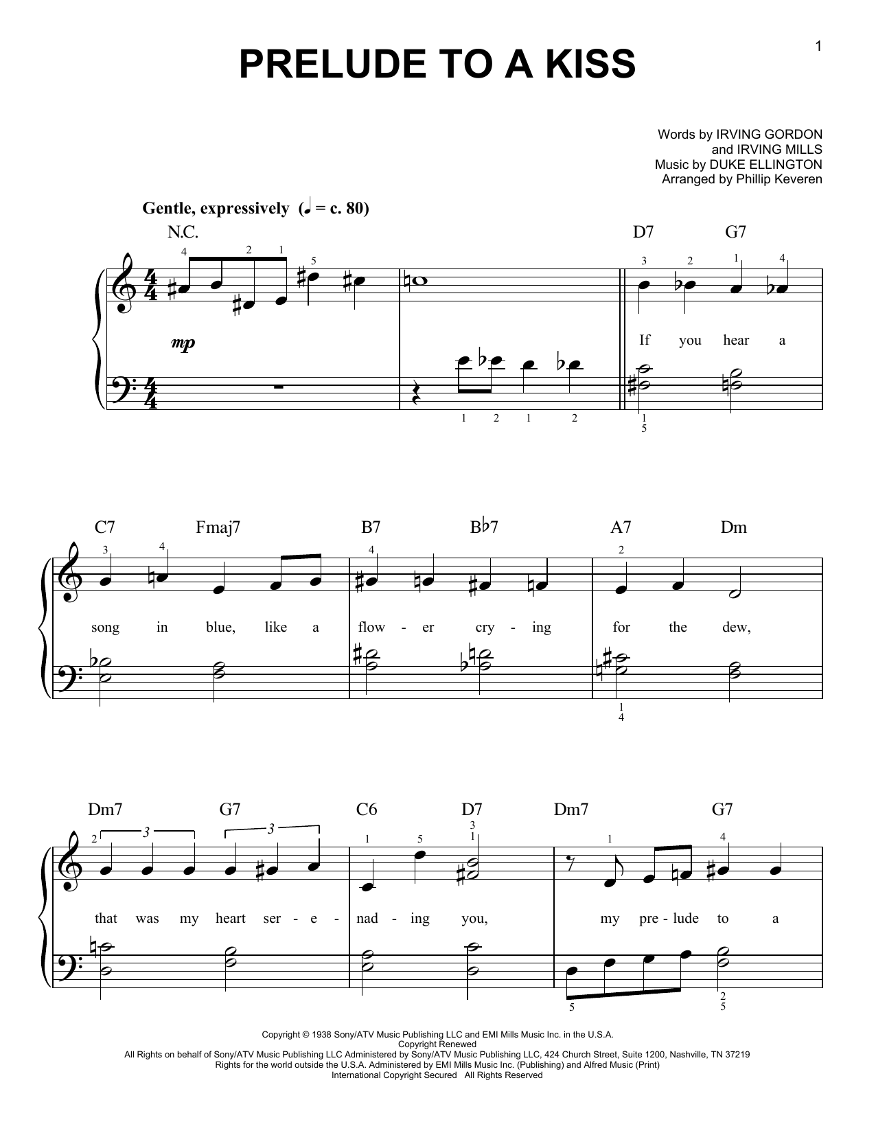 Produktbild zu: Prelude To A Kiss (arr. Phillip Keveren)