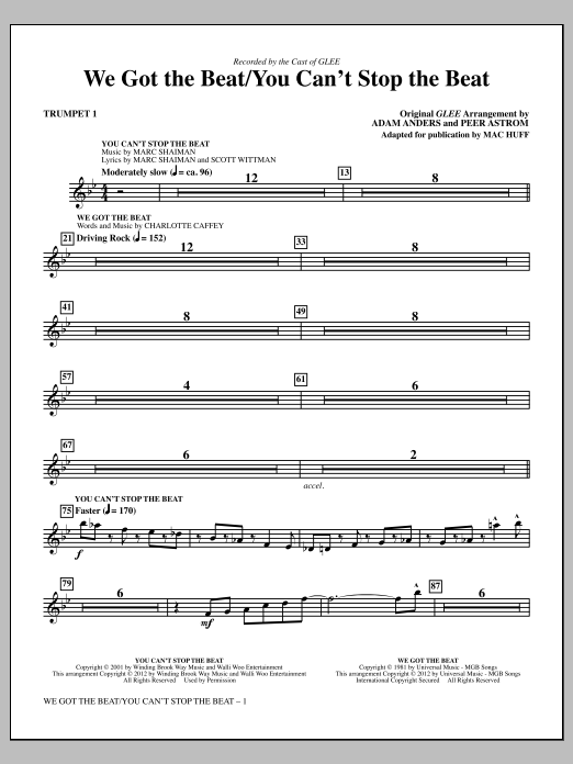 Produktbild zu: We Got The Beat / You Can't Stop The Beat - Trumpet 1