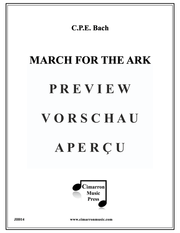 Product gallery: Page 2 of 11 March for the Ark, , Trumpet Quartet and Timpani