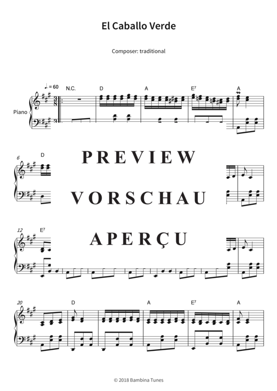 Produktgalerie: Seite 4 von 5 El Caballo Verde , , Klavier Solo