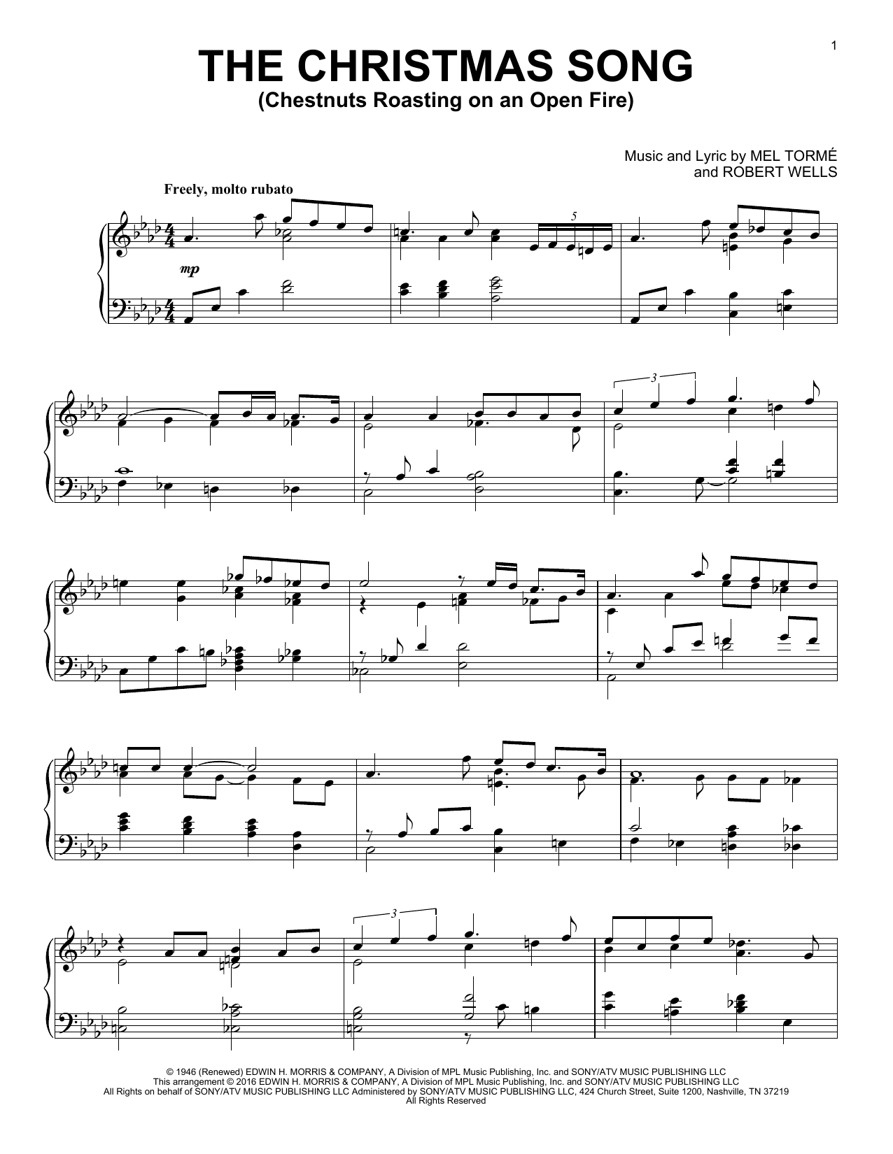 Product gallery: Page 1 of 1 The Christmas Song (Chestnuts Roasting On An Open Fire), Mel Tormé