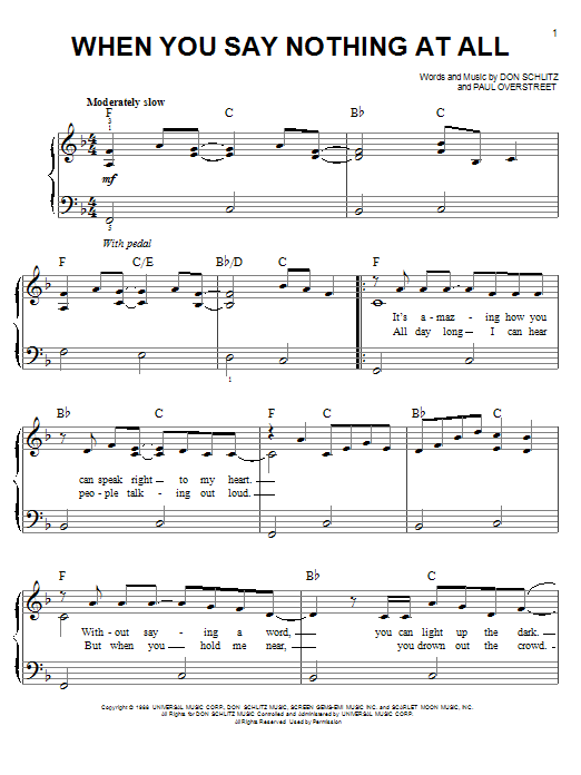 Produktgalerie: Seite 1 von 1 When You Say Nothing At All, Alison Krauss & Union Station, Klavier