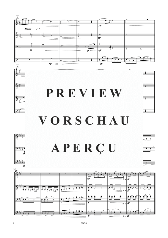 gallery: Quartettsuite, , Double Bass Quartet - Score