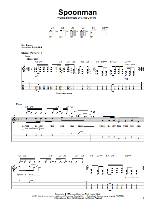 Produktgalerie: Seite 1 von 1 Spoonman, Soundgarden, Gitarre