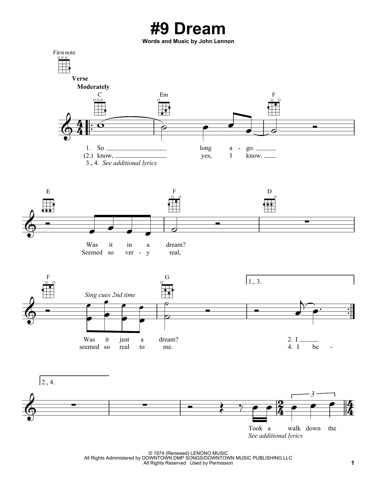Product gallery: Page 1 of 1 #9 Dream, John Lennon