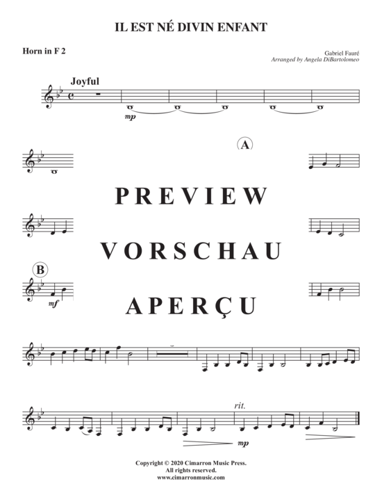 Produktgalerie: Seite 6 von 9 Il est n&eacute; diven enfant , , (Horn Quintett)