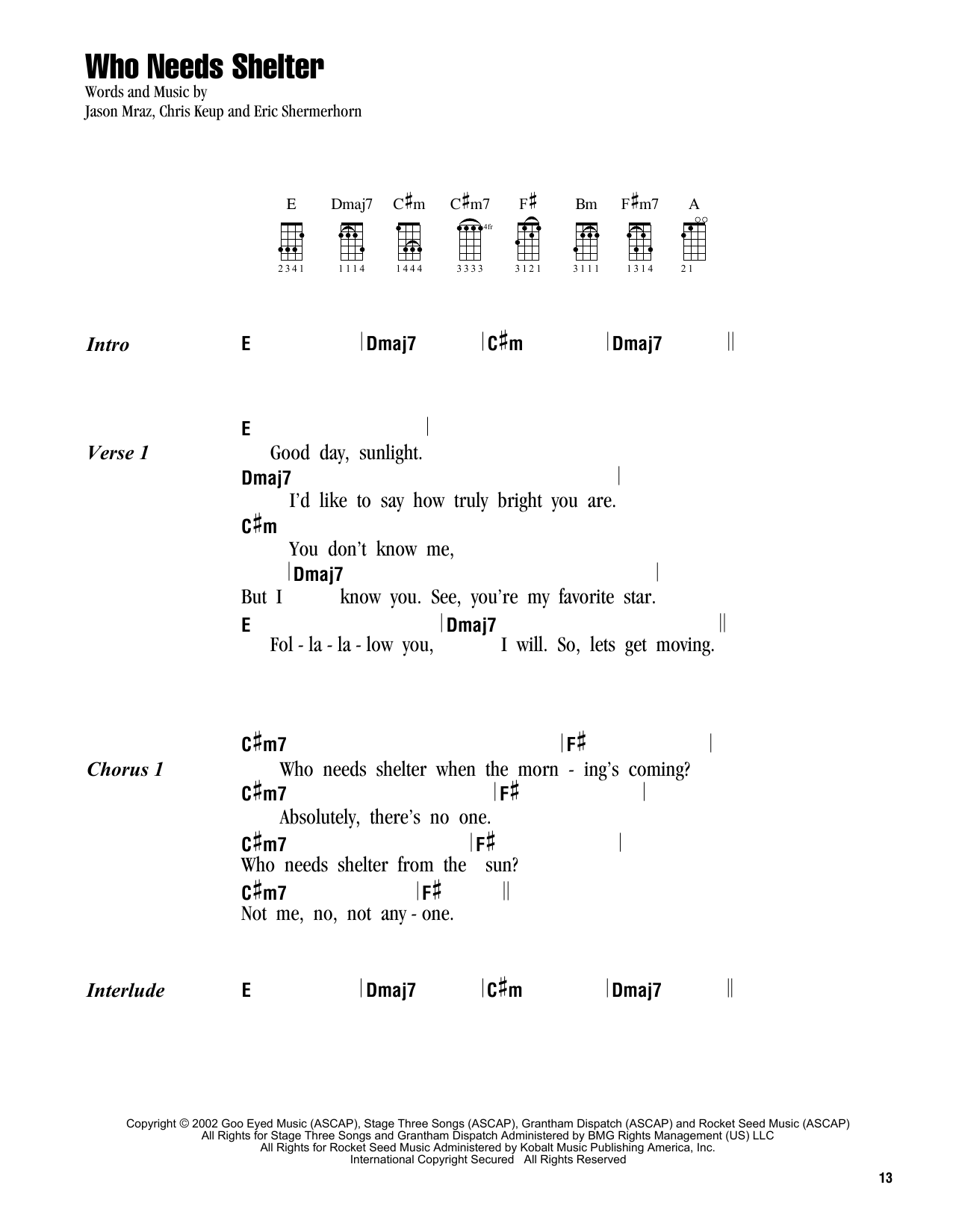 Product gallery: Page 1 of 1 Who Needs Shelter, Jason Mraz