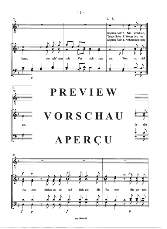 Product gallery: Page 4 of 7 Vaudeville, Wer soviel Huld vergessen kann , , (tenor solo + mixed choir)