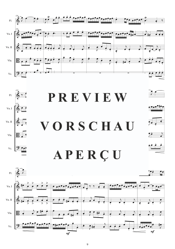 Produktgalerie: Seite 10 von 11 Concerto No.5 to 5 in A-Moll Op.5, , Querflöte Solo und Streicher Ensemble