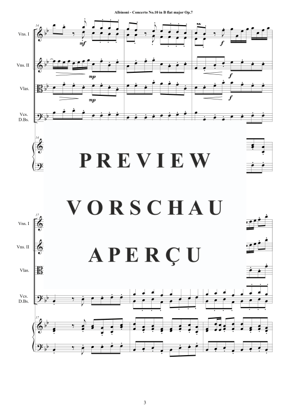 Product gallery: Page 4 of 11 Concerto No.10 in B-Dur Op.7, , String Ensemble and Harpsichord