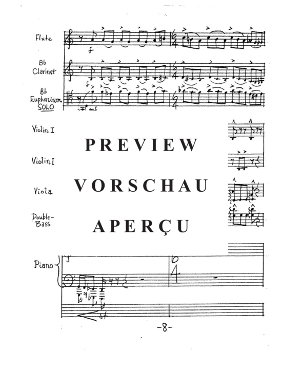 Produktgalerie: Seite 12 von 21 Euphonism-a divermento-concertino , , (Gemischtes Ensemble + Euphonium Solo)