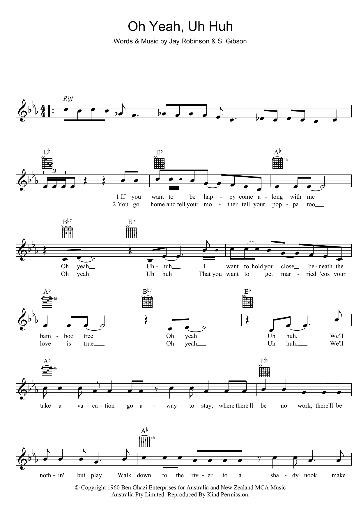 Produktgalerie: Seite 1 von 1 Oh Yeah, Uh Huh, Col Joye, Melodieinstrument