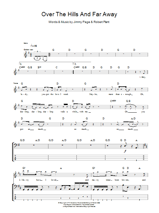 Produktgalerie: Seite 1 von 1 Over The Hills And Far Away, Led Zeppelin