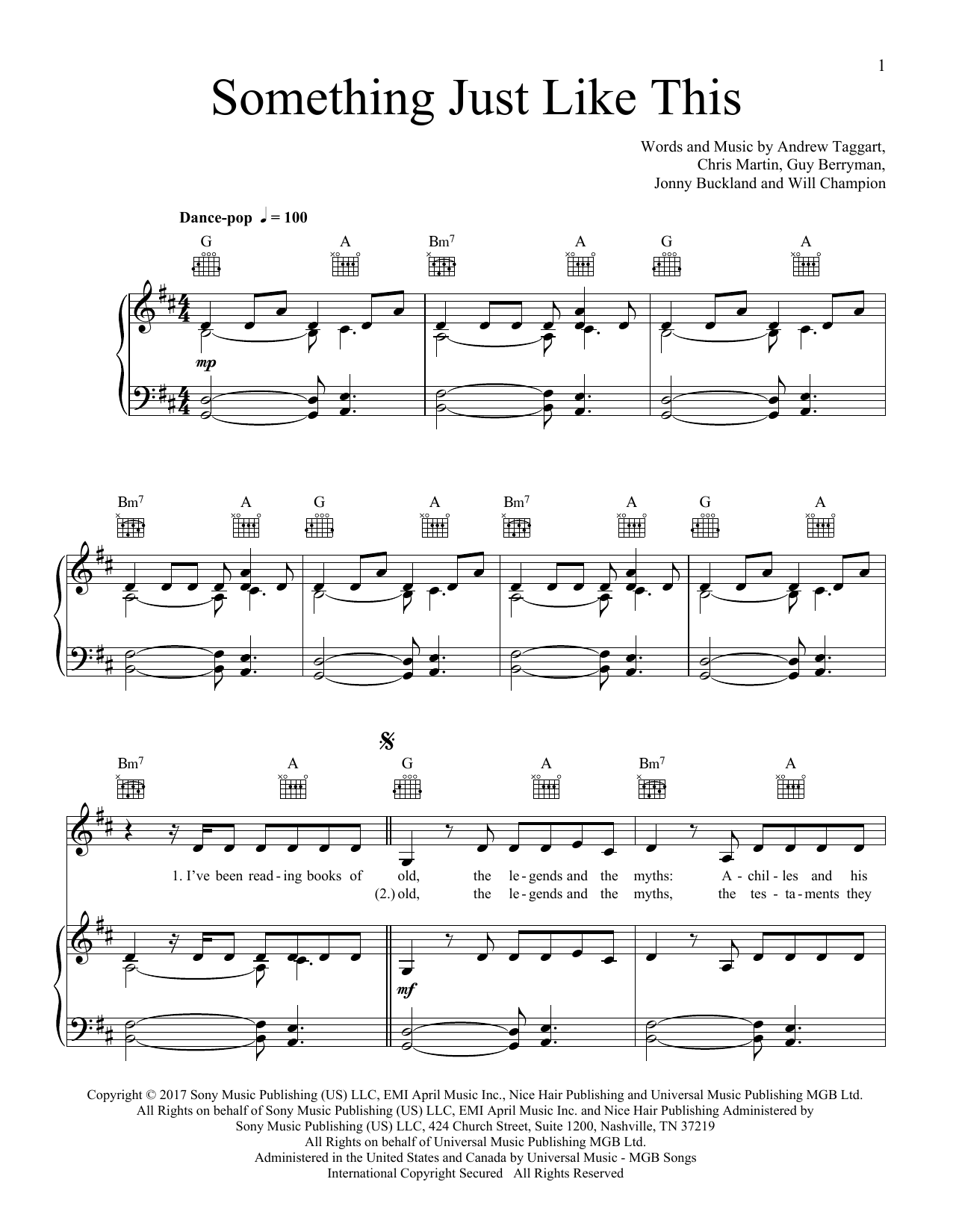 Produktbild zu:  Something Just Like This - The Chainsmokers & Coldplay