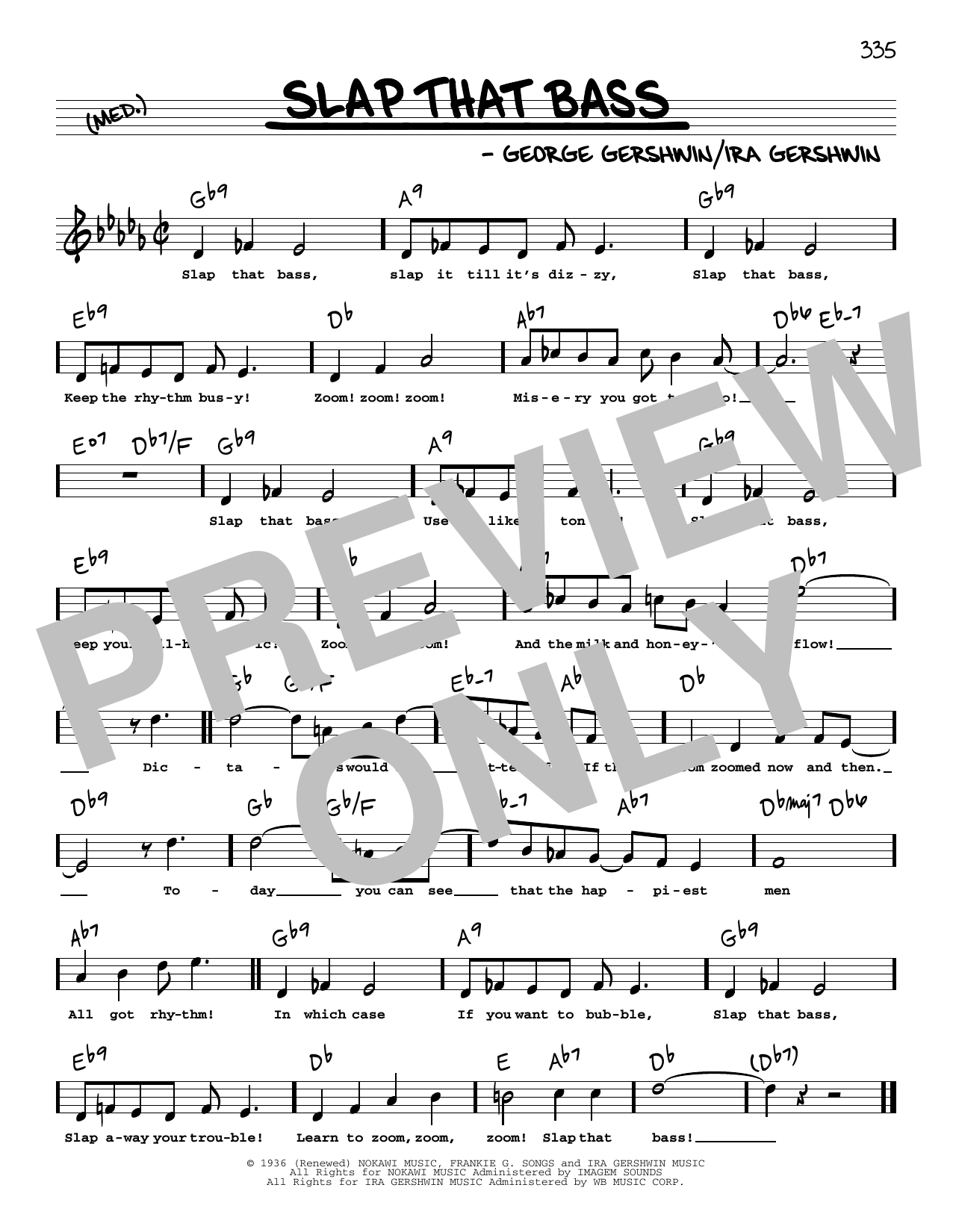 Produktbild zu: Slap That Bass (High Voice)