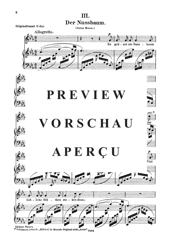 gallery: Der Nussbaum, Op.25 No.3 , , (Gesang tief + Klavier)