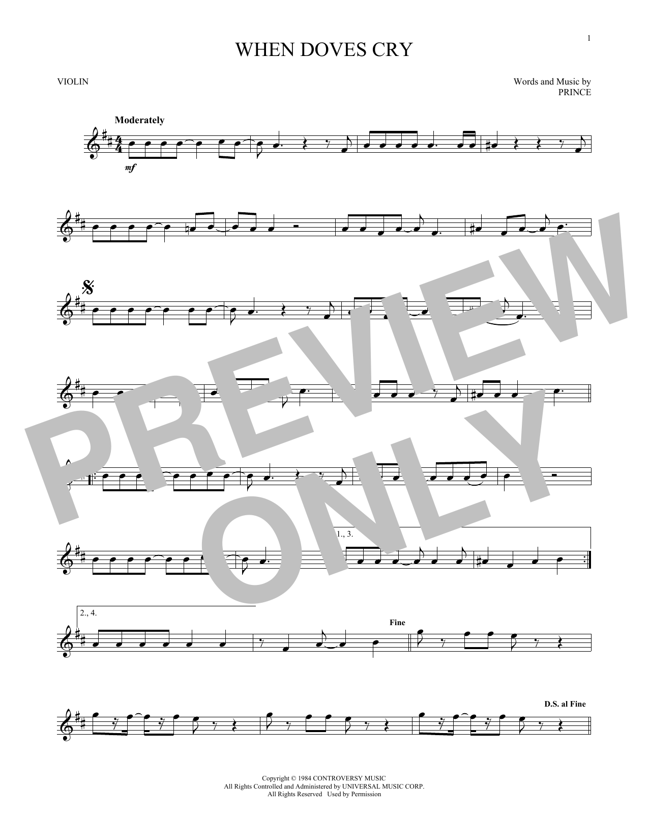 Product gallery: Page 1 of 1 When Doves Cry, Prince