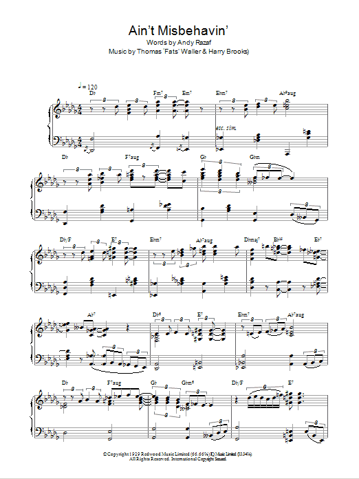 Product gallery: Page 1 of 1 Ain't Misbehavin', Fats Waller