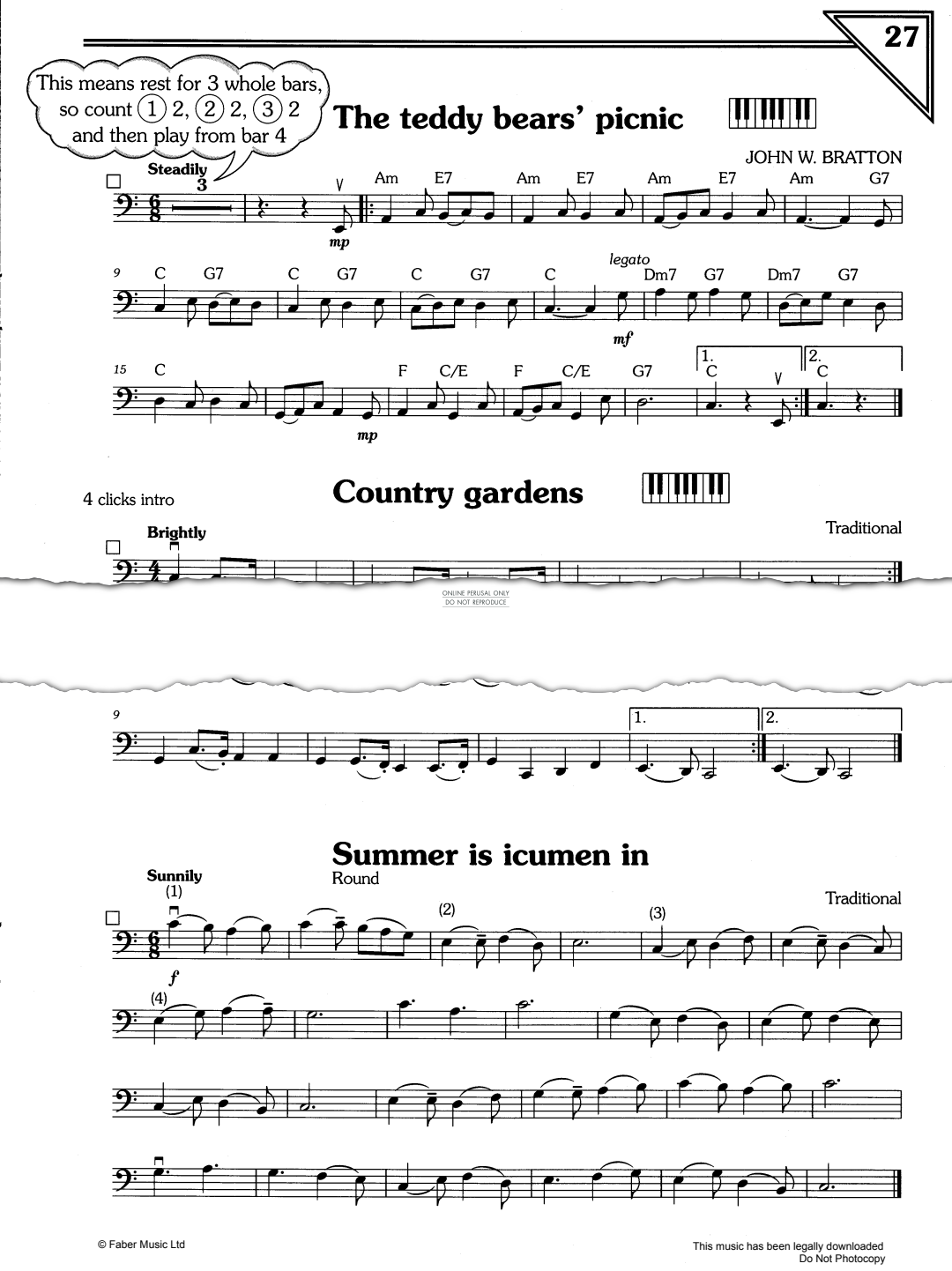 gallery: The Teddy Bear's Picnic/Country Gardens/Summer Is Icumen In, , Violoncello