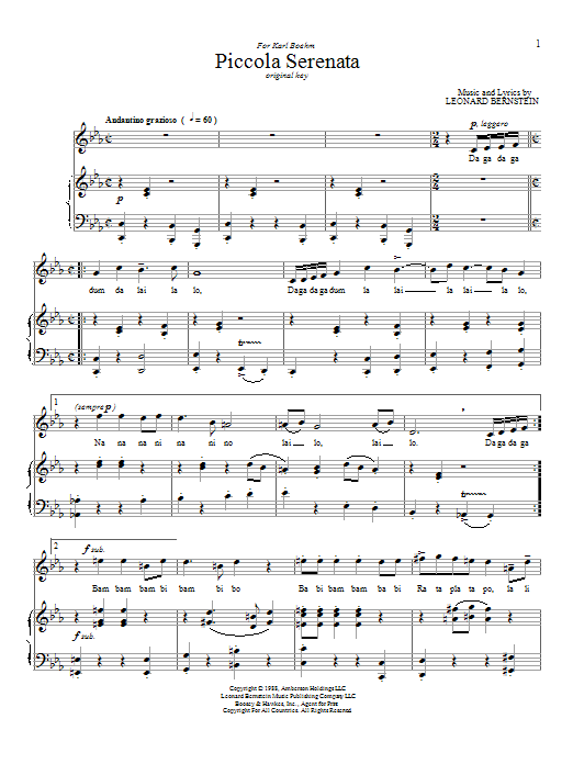 Produktbild zu: Piccola Serenata