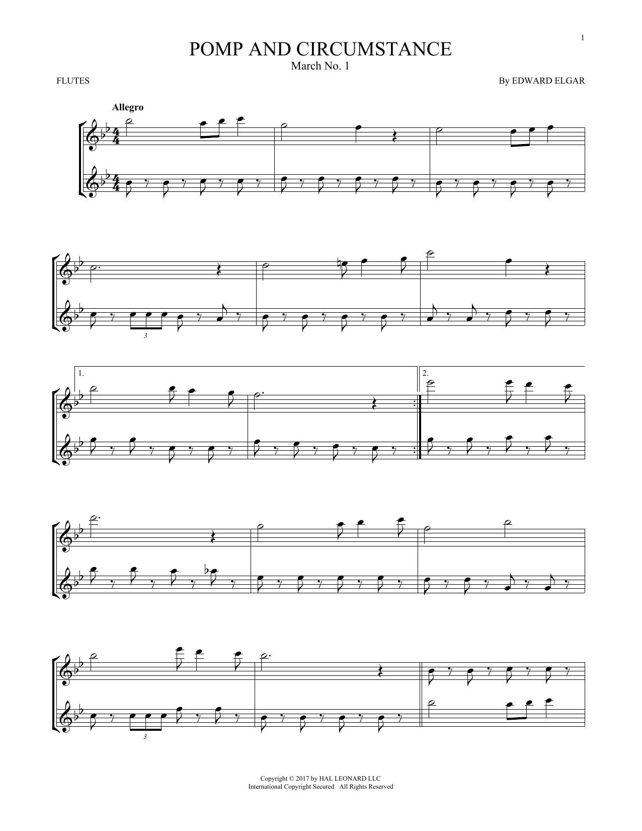 Product gallery: Page 1 of 1 Pomp And Circumstance, March No. 1, Edward Elgar