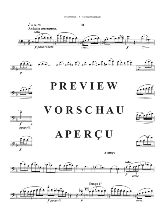 Product gallery: Page 18 of 21 The Four Troubadours , , (Tuba Quartett EETT)