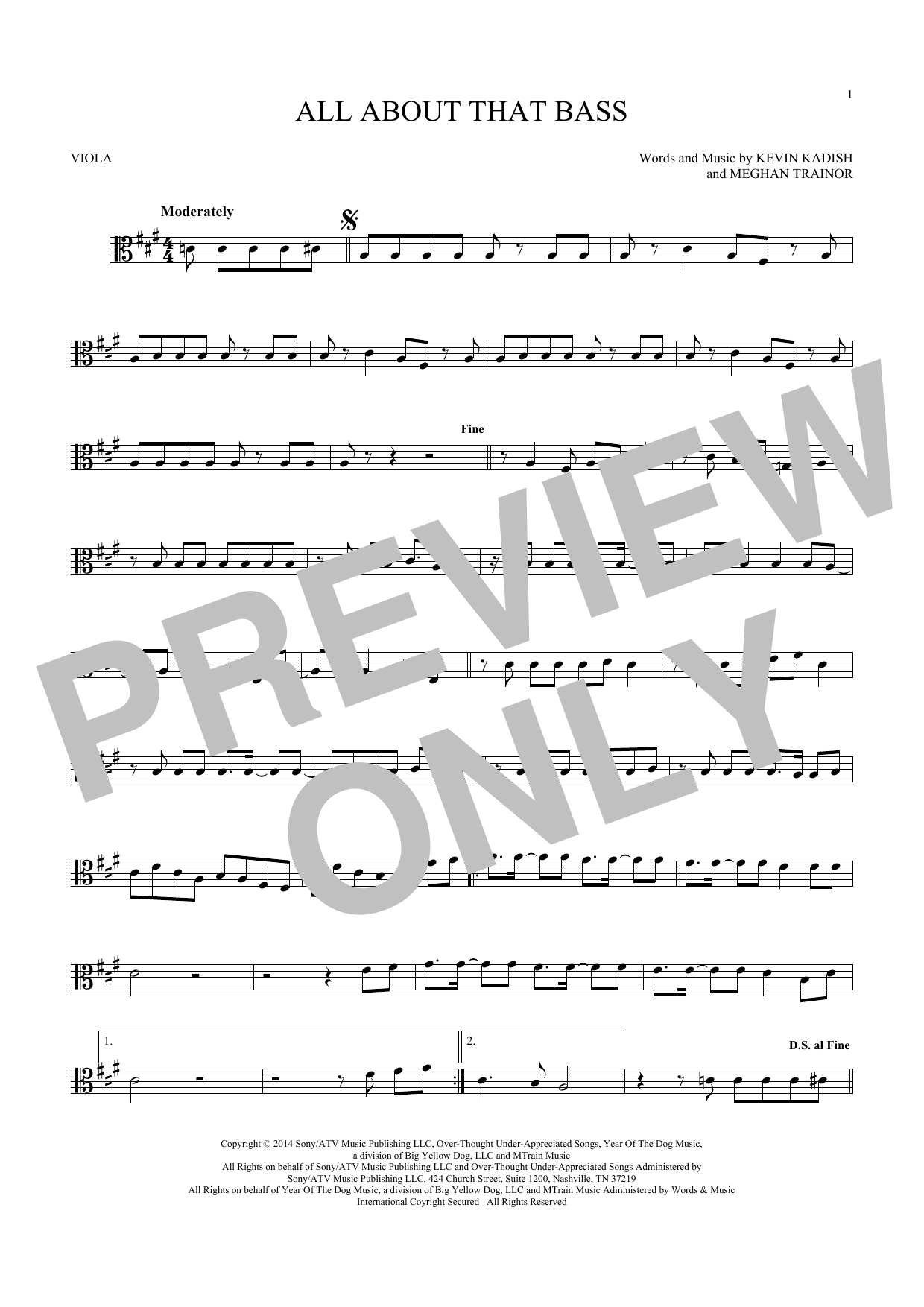 Product gallery: Page 1 of 1 All About That Bass, Meghan Trainor