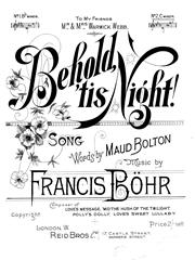 Produktbild zu: Behold 'Tis Night