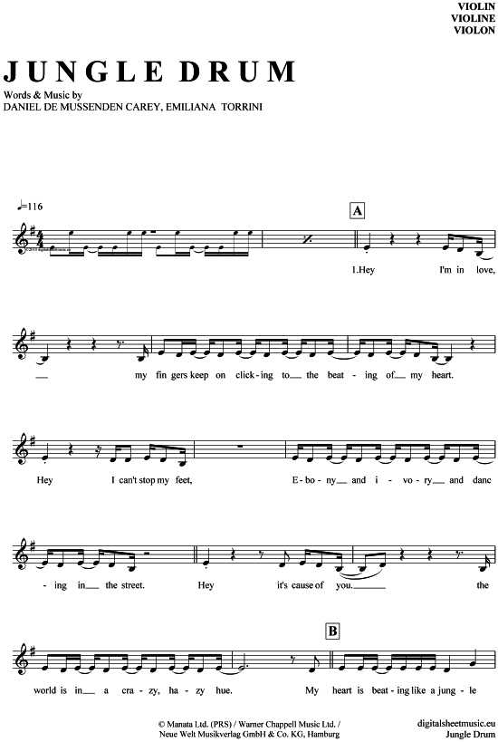 Product gallery: Page 1 of 4 Jungle Drum , Emiliana Torrini, (violin)