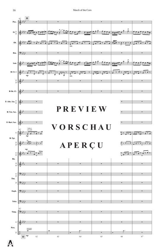 Produktgalerie: Seite 19 von 21 March of the Corn , , (Concert Band)