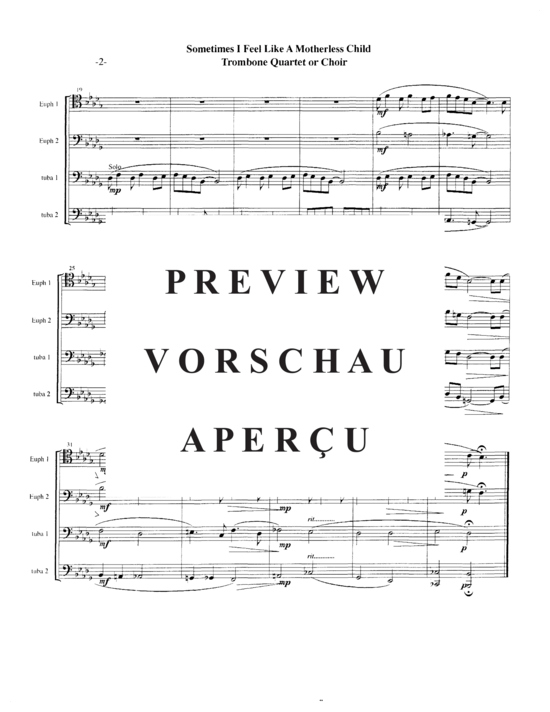 Product gallery: Page 6 of 20 Drei Spirituals , , (Tuba Quartett EETT)