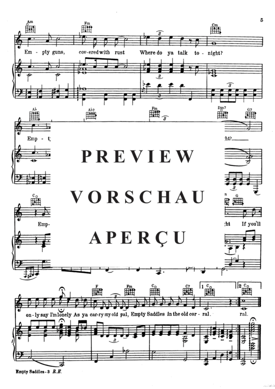 Produktgalerie: Seite 5 von 6 Empty Saddles , Crosby, Bing  , Klavier und Gesang