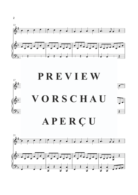 Produktgalerie: Seite 3 von 8 Europahymne - Ode an die Freude, , Tenorhorn und Klavier