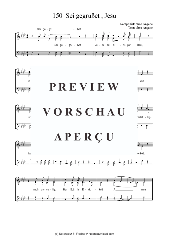 Product picture to: Sei gegrüßet, Jesu 