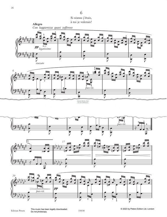 Produktgalerie: Seite 1 von 1 Etude in F-Sharp major, Adolph von Henselt, Klavier