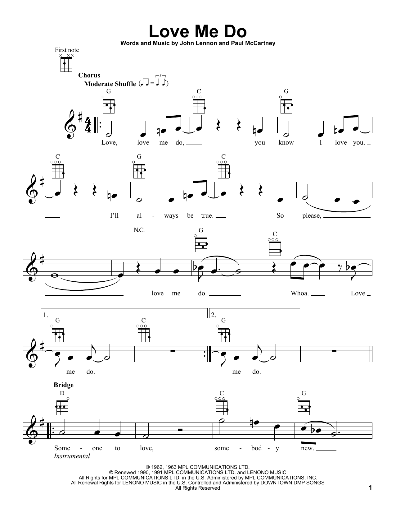 Product gallery: Page 1 of 1 Love Me Do, The Beatles