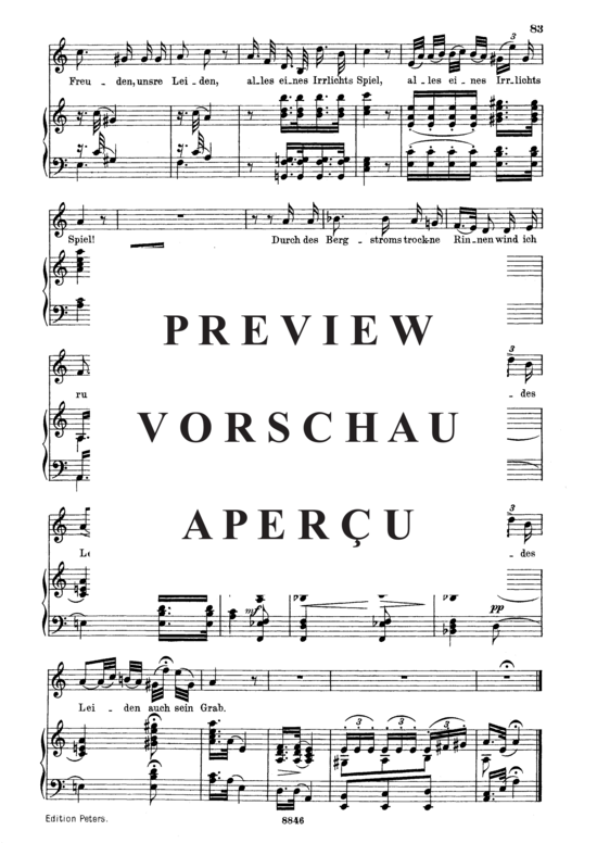 Product gallery: Page 3 of 3 Irrlicht D.911-9 (Winterreise), , Medium Voice and Piano