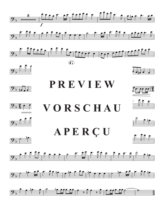 Product gallery: Page 12 of 17 Fanfare & Fugue auf ein Thema von Jeremiah Clarke , , (Trombone Quartet)