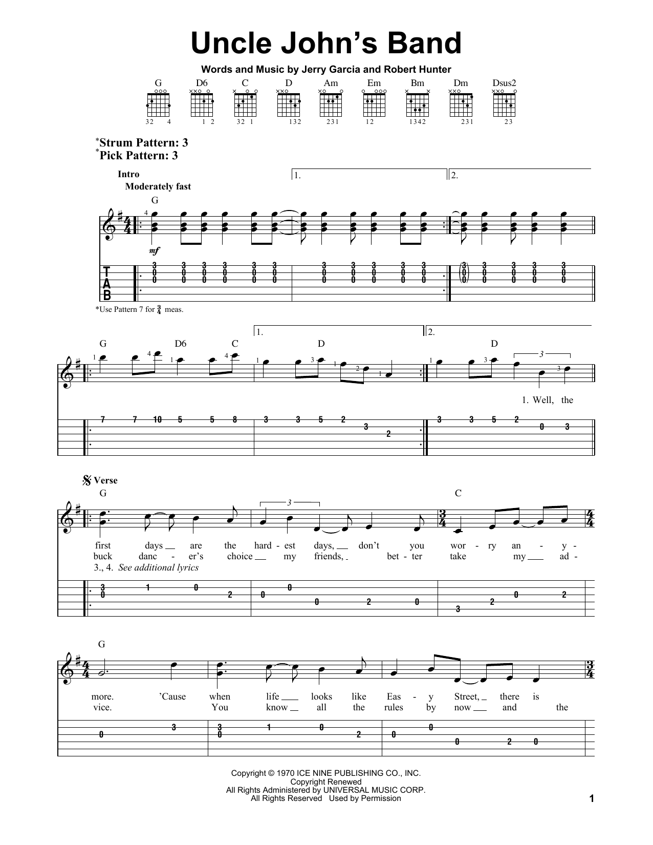 Produktbild zu: Uncle John's Band