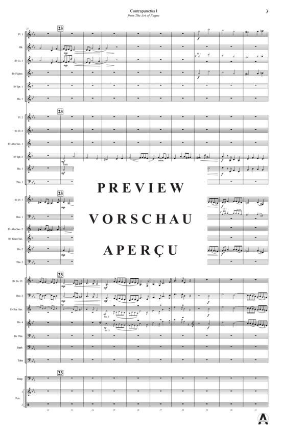 gallery: Contrapunctus 1 aus Kunst der Fuge , , (Concert Band)