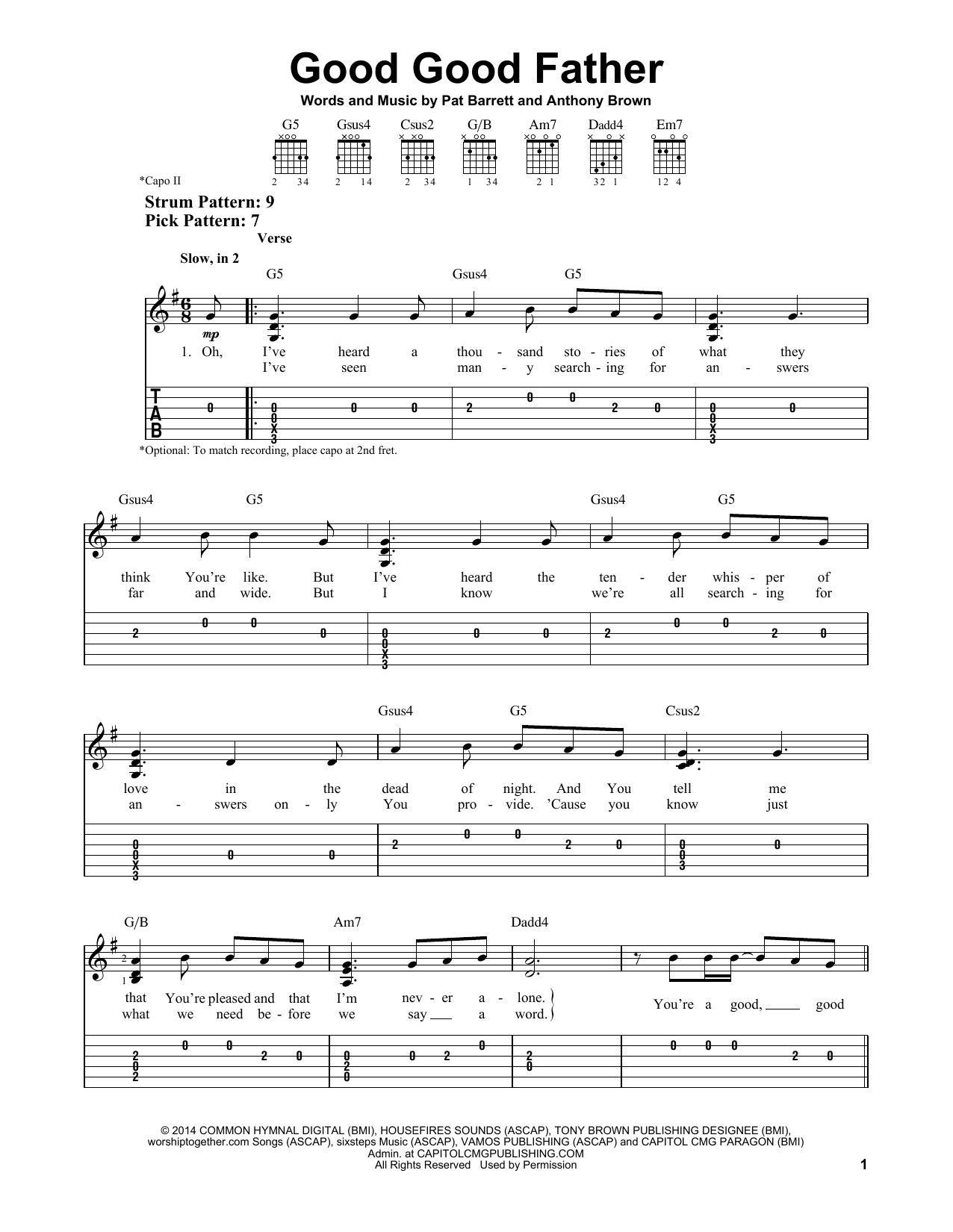 Product gallery: Page 1 of 1 Good Good Father, Chris Tomlin