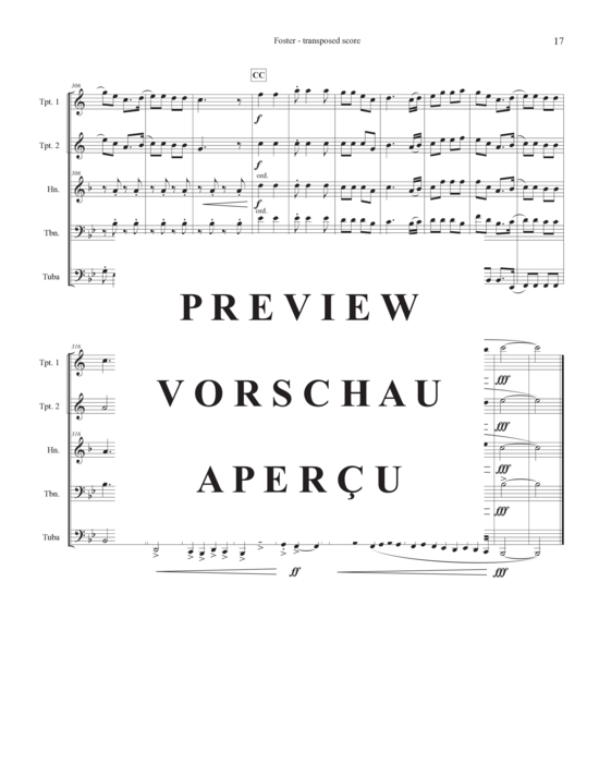 Produktgalerie: Seite 20 von 21 Tribute to Stephen Foster , , (Blechbläserquintett)