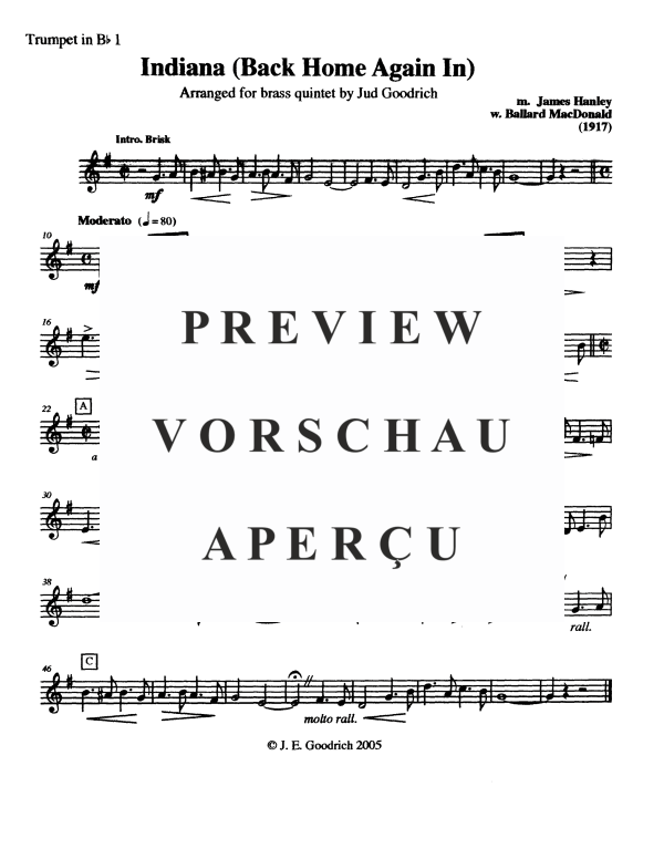 Product gallery: Page 8 of 11 Indiana, , Brass Quintet