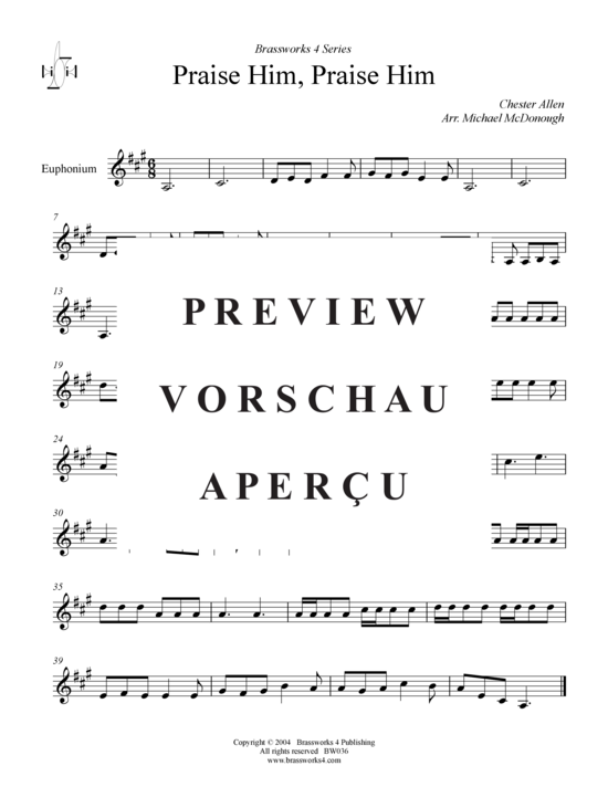 Produktgalerie: Seite 7 von 7 Praise Him, Praise Him , , (Trp B, Horn F, Pos)