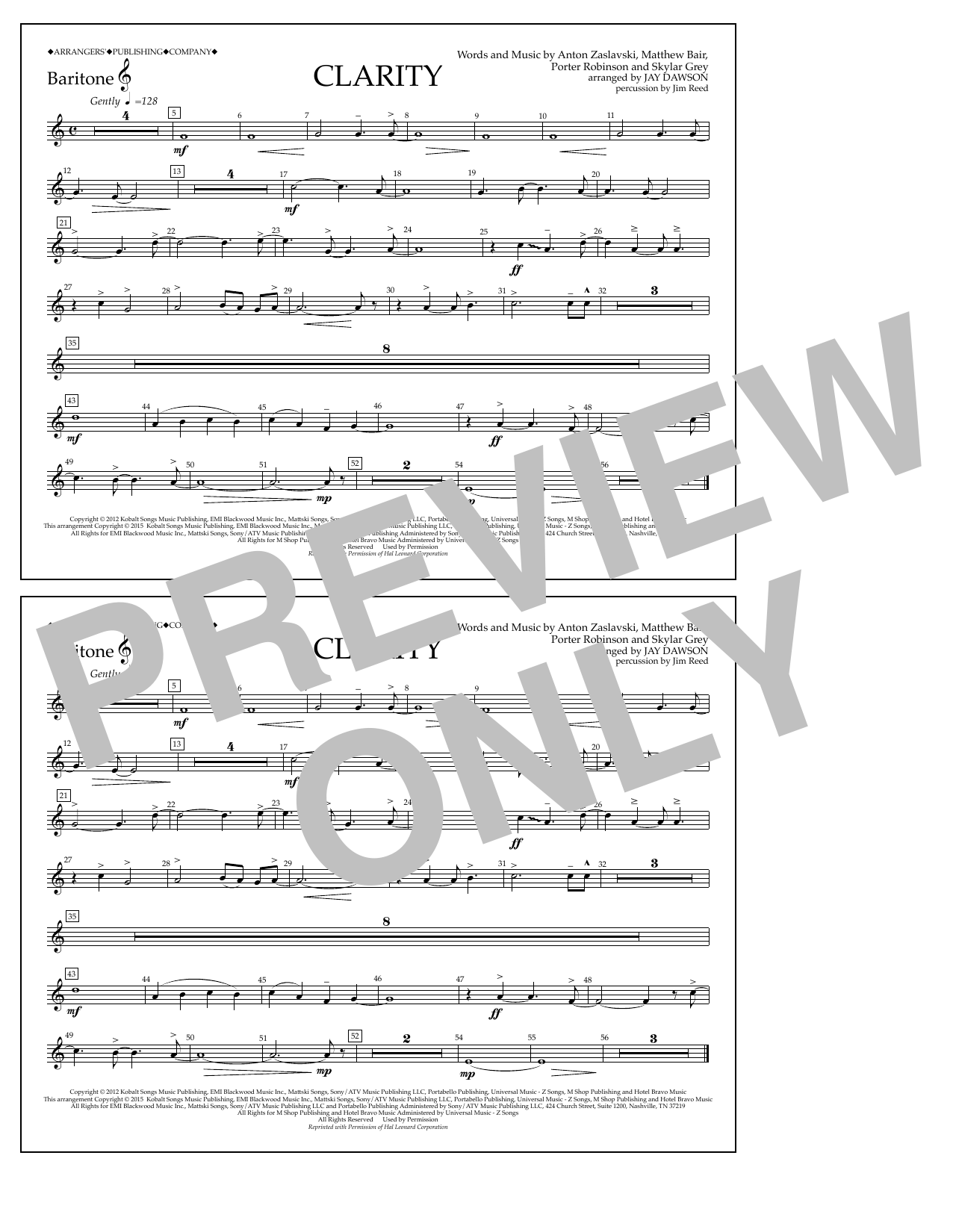 Produktbild zu: Clarity - Baritone T.C.