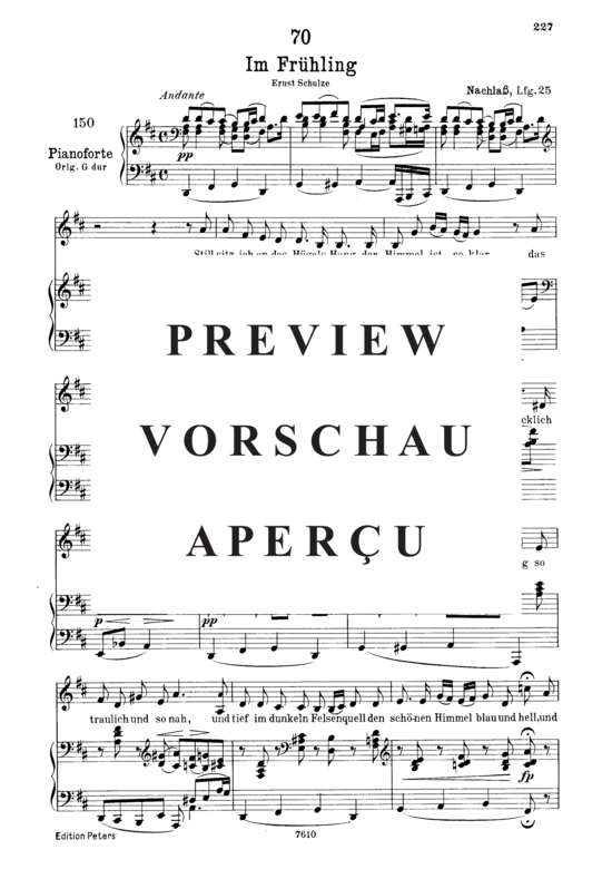 gallery: Im Frühling D.882 , , (Gesang tief + Klavier)