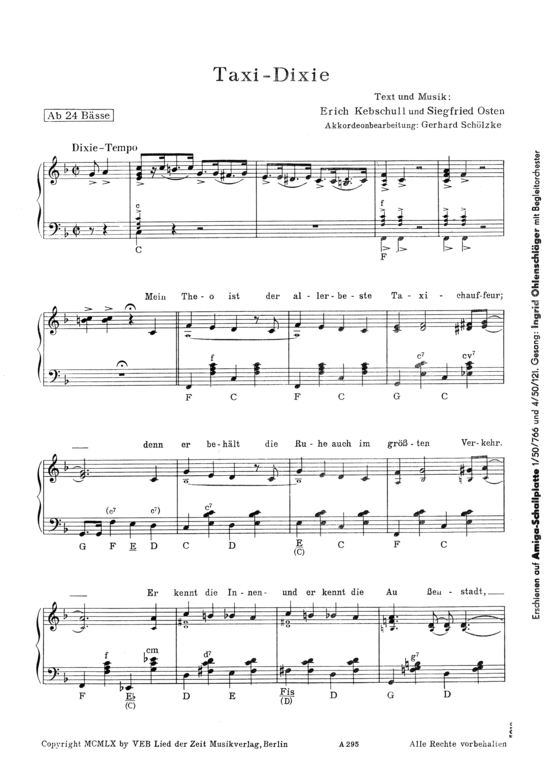 Product picture to: Taxi-Dixie 1960