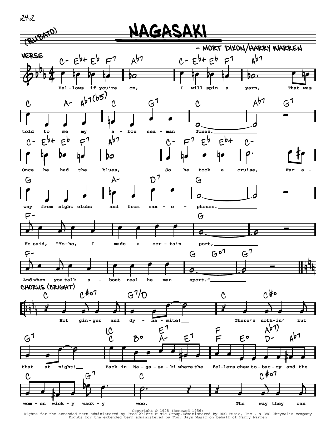 Produktbild zu: Nagasaki (arr. Robert Rawlins)