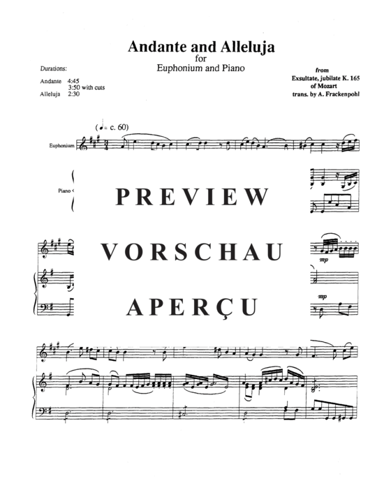 Product gallery: Page 3 of 21 Andante and Alleluja , , (euphonium + piano)